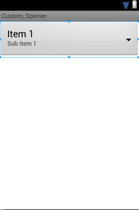 android studio spinner example