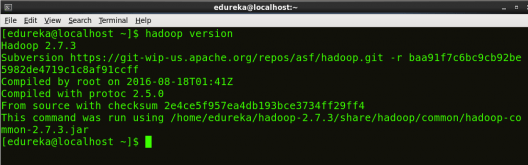 检查Hadoop版本 - 安装Hadoop - Edureka