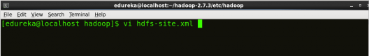 编辑 hdfs 站点 - 安装 Hadoop - Edureka