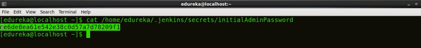 One Time - Jenkins Password - Install Jenkins - Edureka