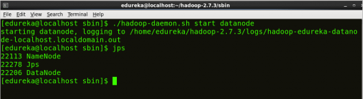 启动DataNode  - 安装Hadoop  -  Edureka