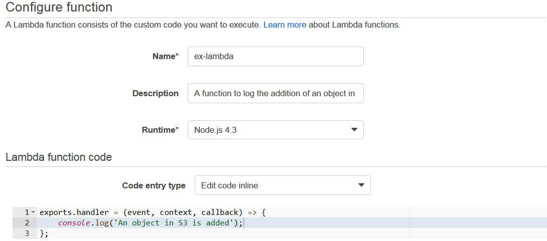 lambda-code - aws lambda tutorial