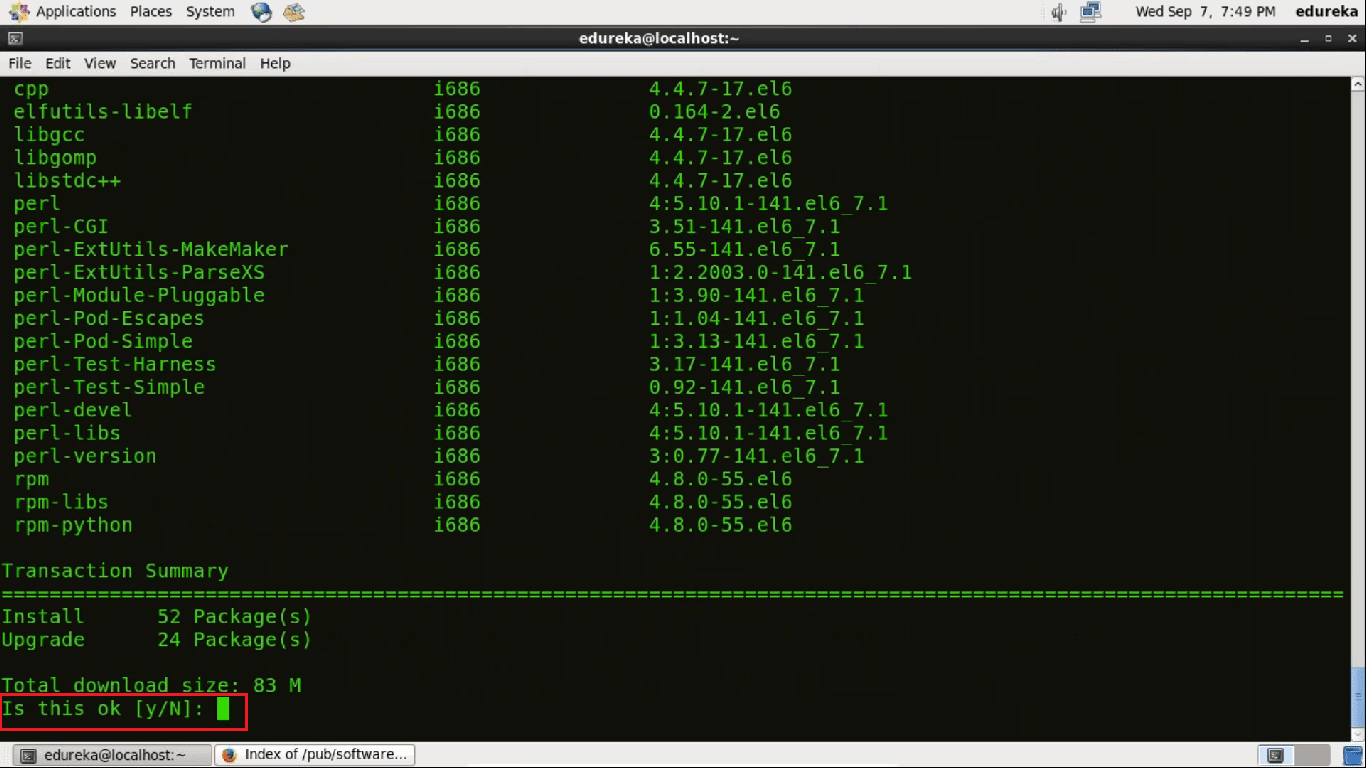 centos install git