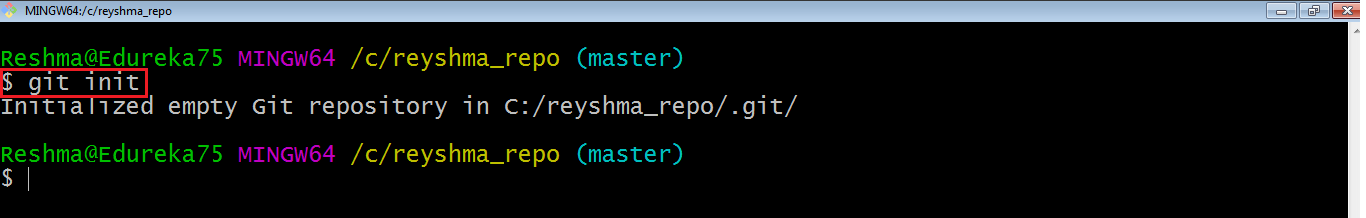 Git Initialize - Git Tutorial - Edureka