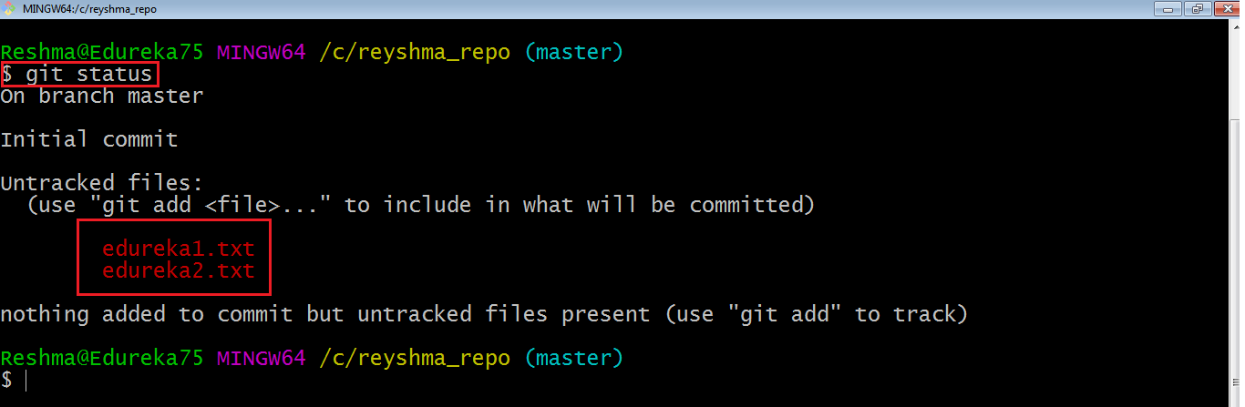 git status only tracked files