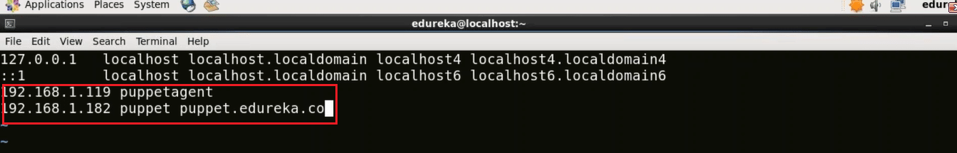Puppet Agent Hosts File - Install Puppet - Edureka