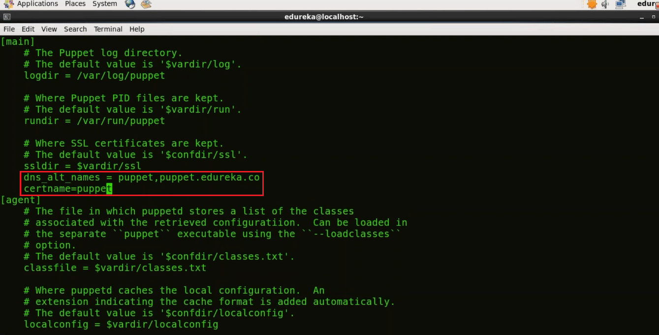 Puppet Configuration File Puppet Master - Install Puppet - Edureka