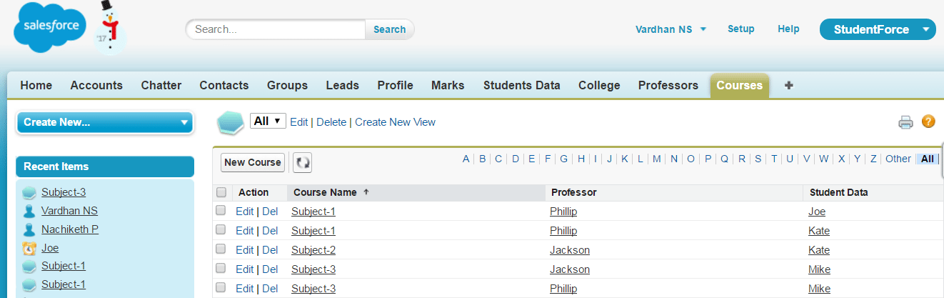 many to many relationship - salesforce tutotial - edureka