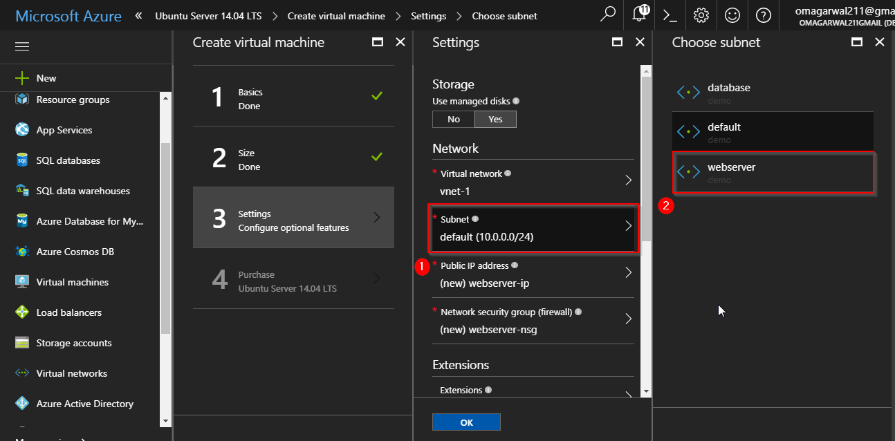 Create VM5 - Virtual Networks Tutorial - Edureka