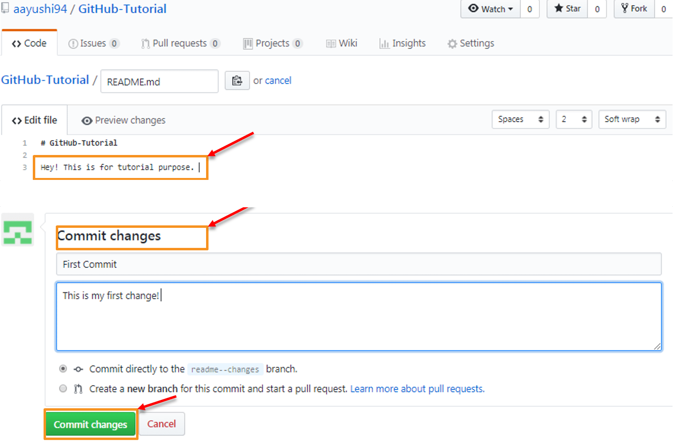 github see commit history