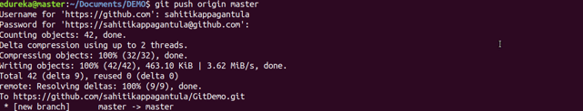 Git Push Command - Git Commands - Edureka