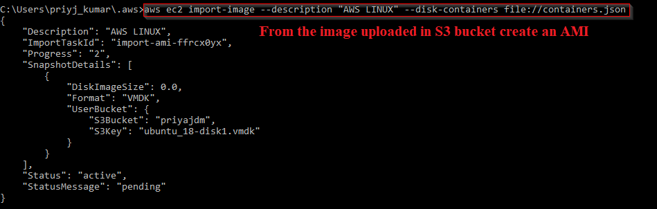 Creating AMI From The Imported Vmdk Image - Aws Migration - Edureka