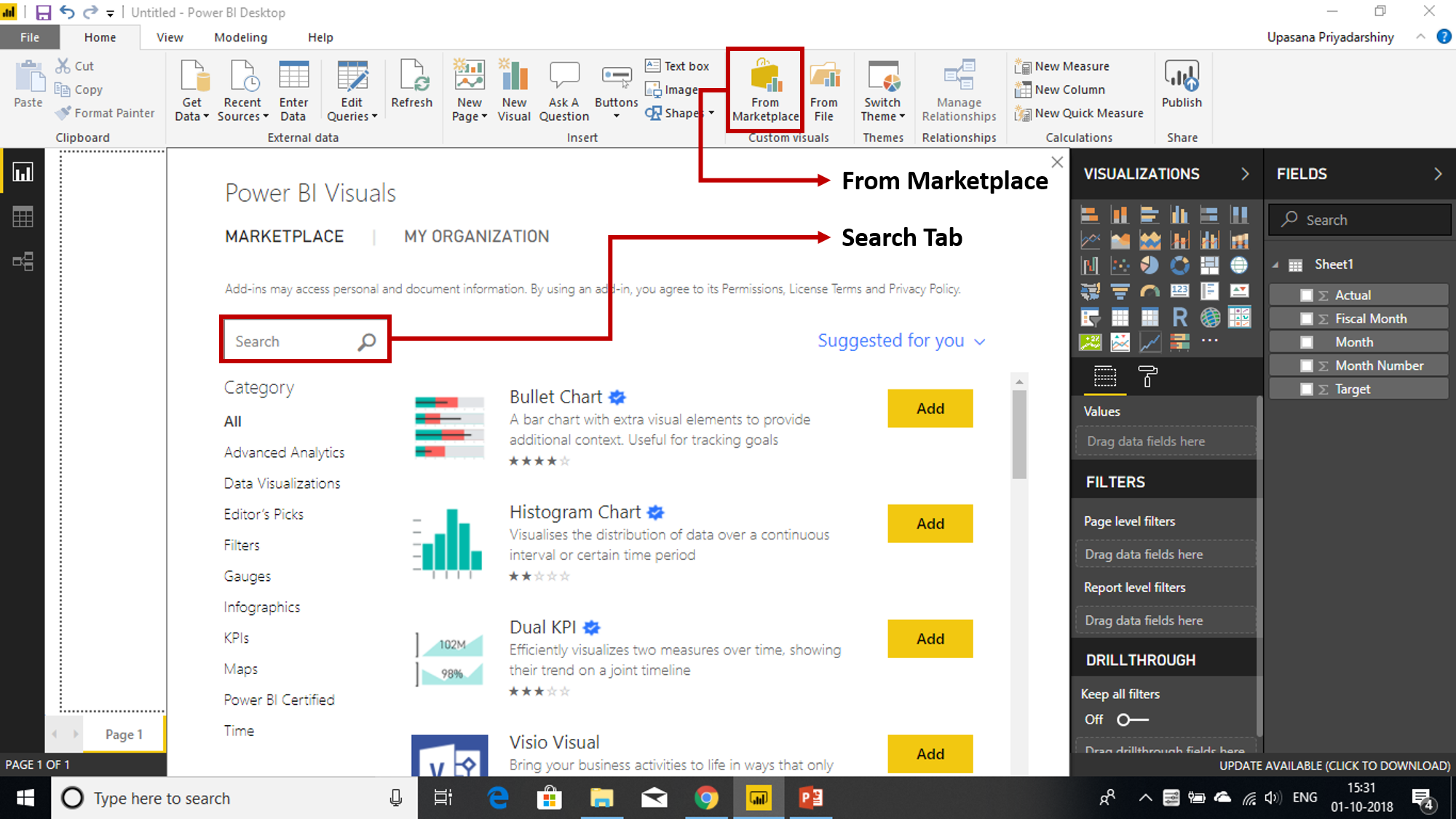 Power Bi Charts