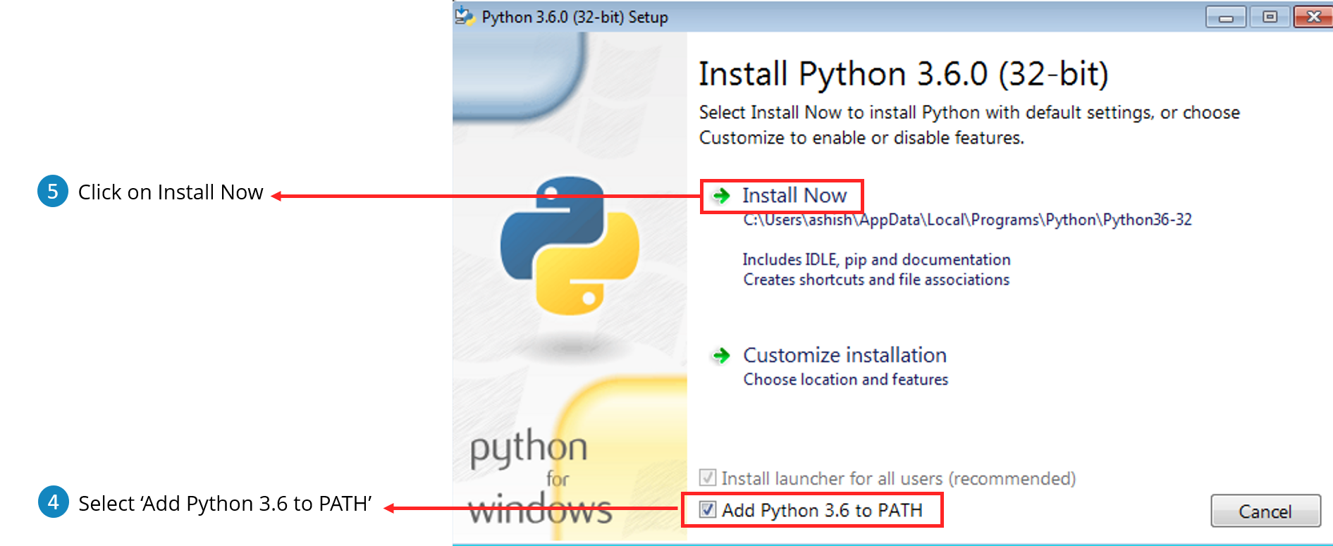 install specific version of python