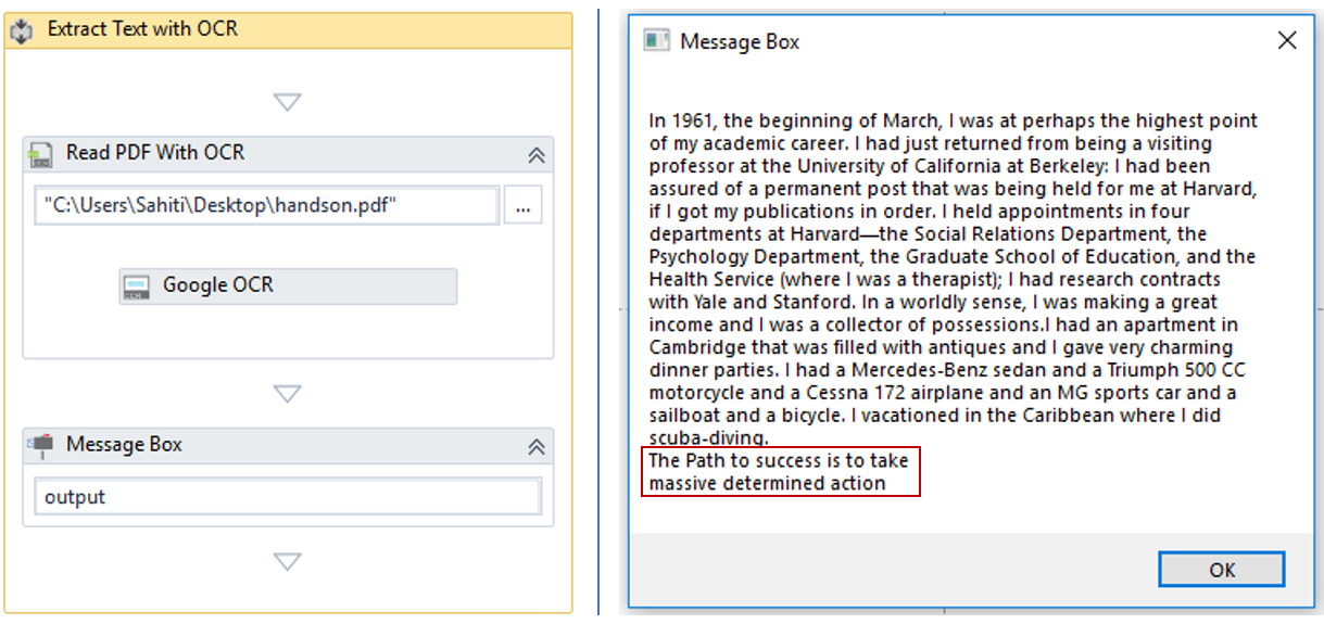 Read PDF with OCR Activity - UiPath PDF Data Extraction - Edureka