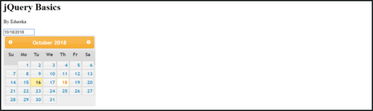 jQuery UI-datepicker()输出-jQuery教程