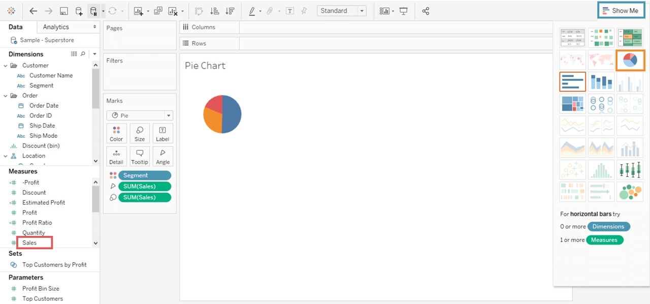 Tableau Icon Chart