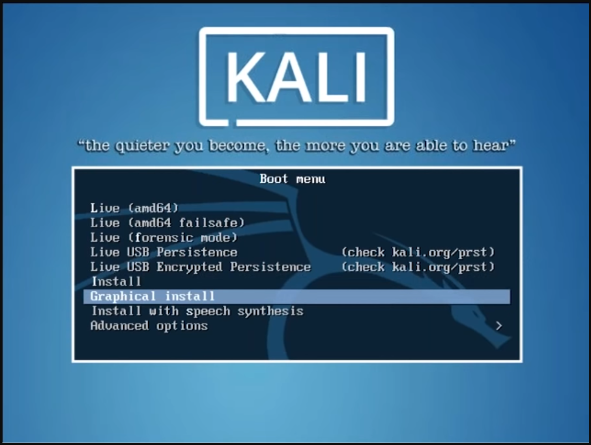 install kali linux on virtualbox