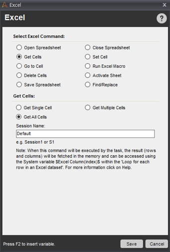 Get Cells - RPA Projects - Edureka