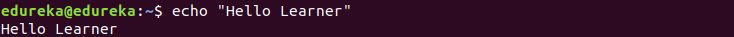 echo - Linux 教程 - Edureka