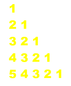 Right Triangle Numeric Pattern