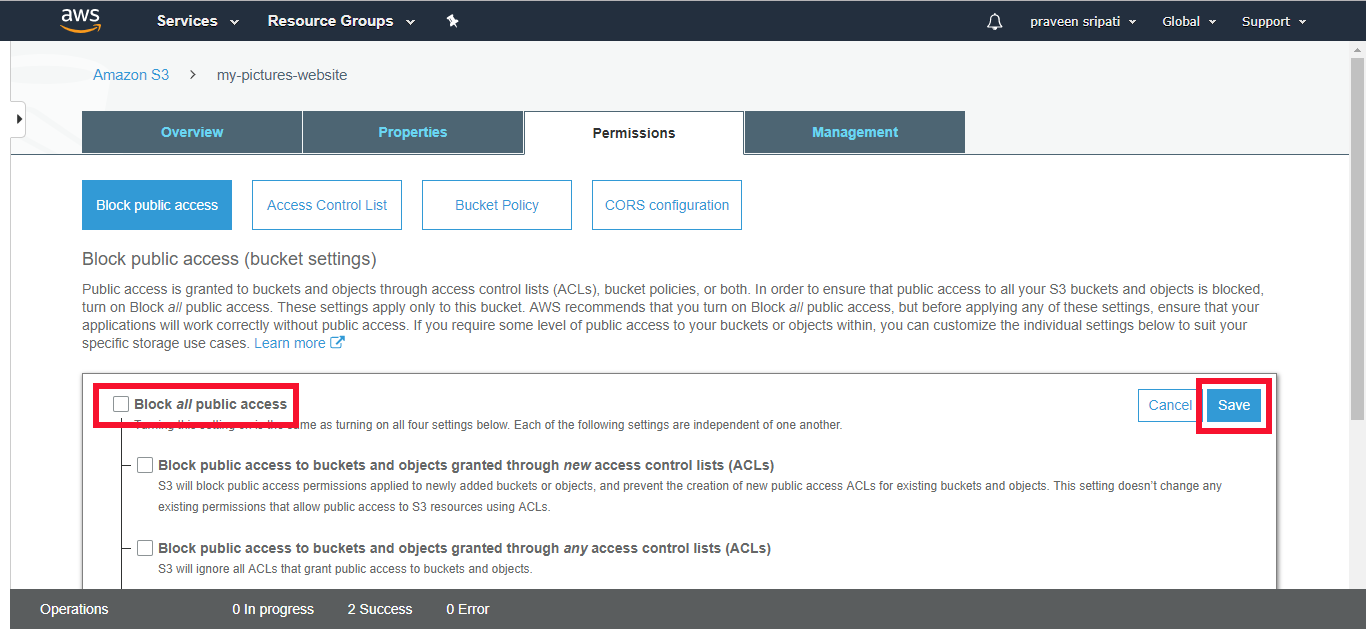 Demo - Hosting Static Website With AWS S3 - Edureka