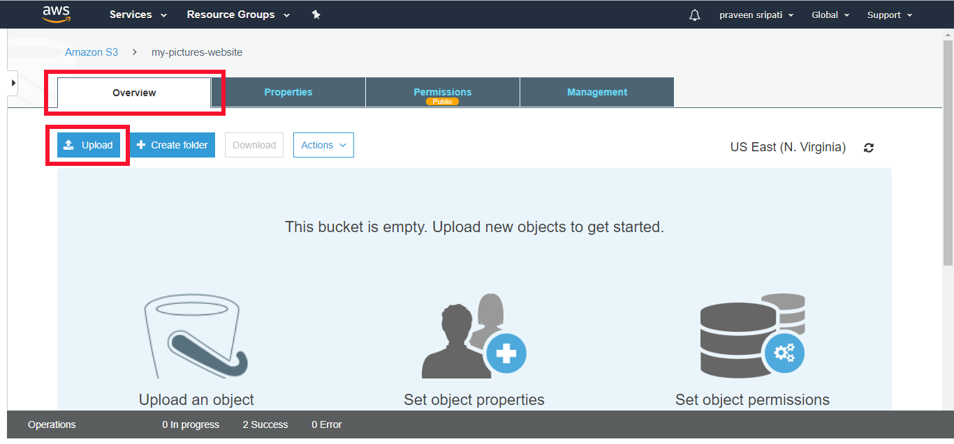 Demo - Hosting Static Website With AWS S3 - Edureka
