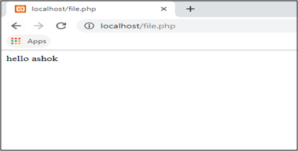 localhost php program