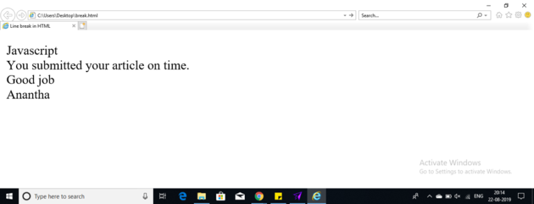 How to implement a Line Break Tag in HTML | Edureka