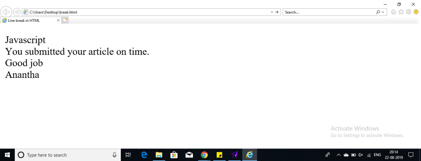How to implement a Line Break Tag in HTML | Edureka