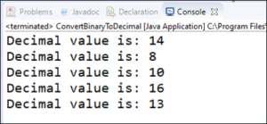 How to convert binary to decimal in Java? Edureka