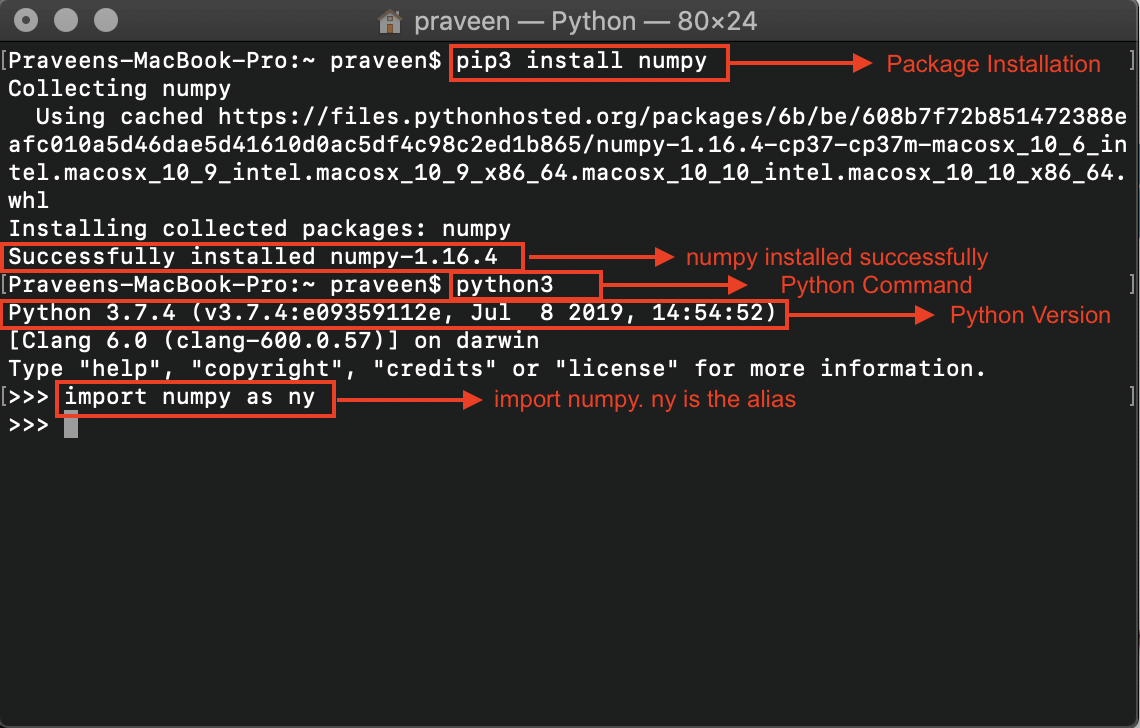 is-numpy-installed-with-python