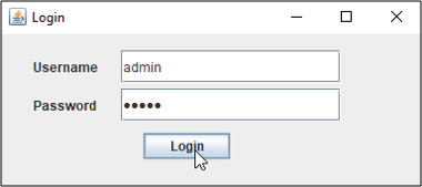 Login Admin - Library Management System Project in Java - Edureka