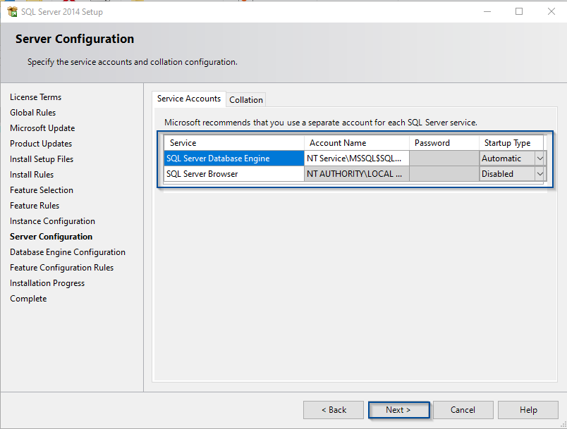 Automatic configuration. SQL Server Express. Установка MYSQL Server. Perform Volume Maintenance tasks. Скрин конфигурации EDT.