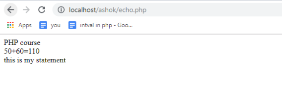php echo once php echo once