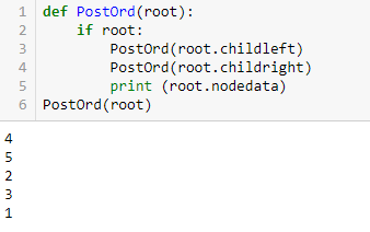 prostorder-Data structures and Algorithms in Python