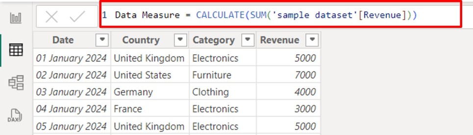 Summation of Revenue